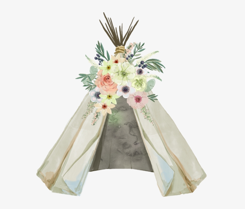 The Online Moon Lodge - Coachella Themed Debut Invitation, transparent png