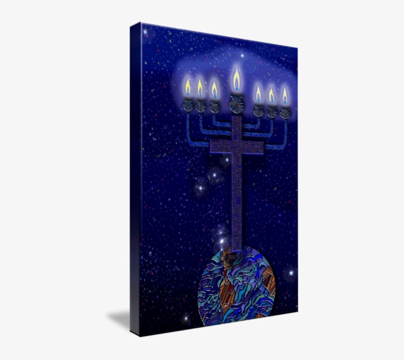"orion With Menorah Cross" By Douglas Christian Larsen - Hanukkah, transparent png
