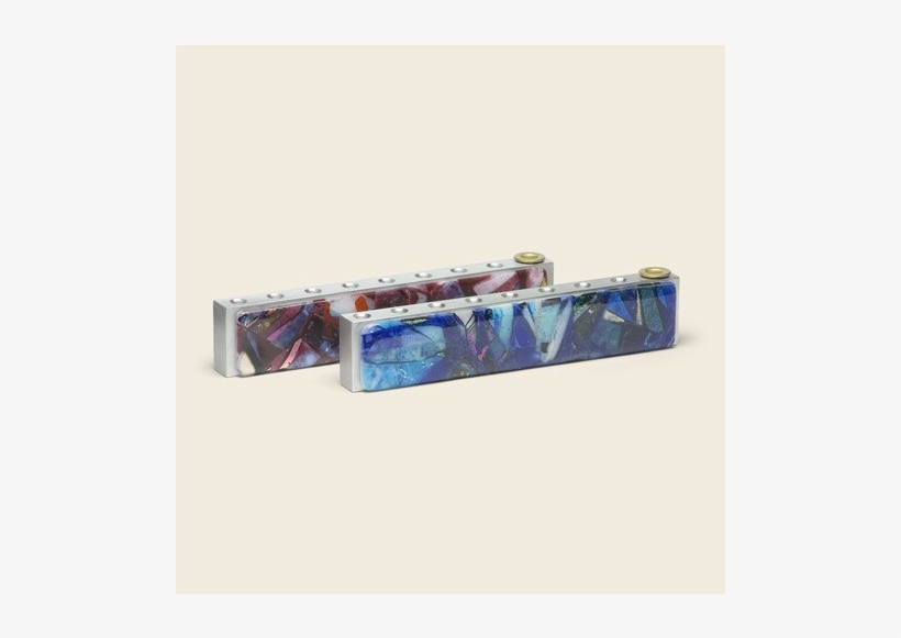 Large Bar Menorah - Gary Rosenthal Large Metal Bar Menorah W/glass, transparent png