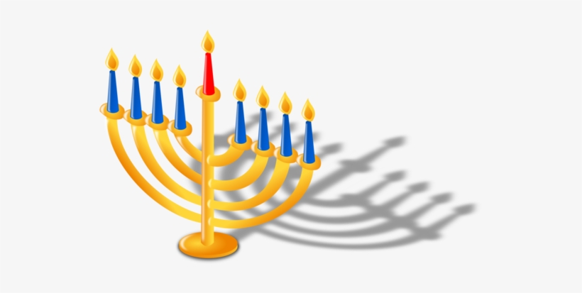 Menorah Temple In Jerusalem Hanukkah Judaism Dreidel - Menorah Clipart Png, transparent png