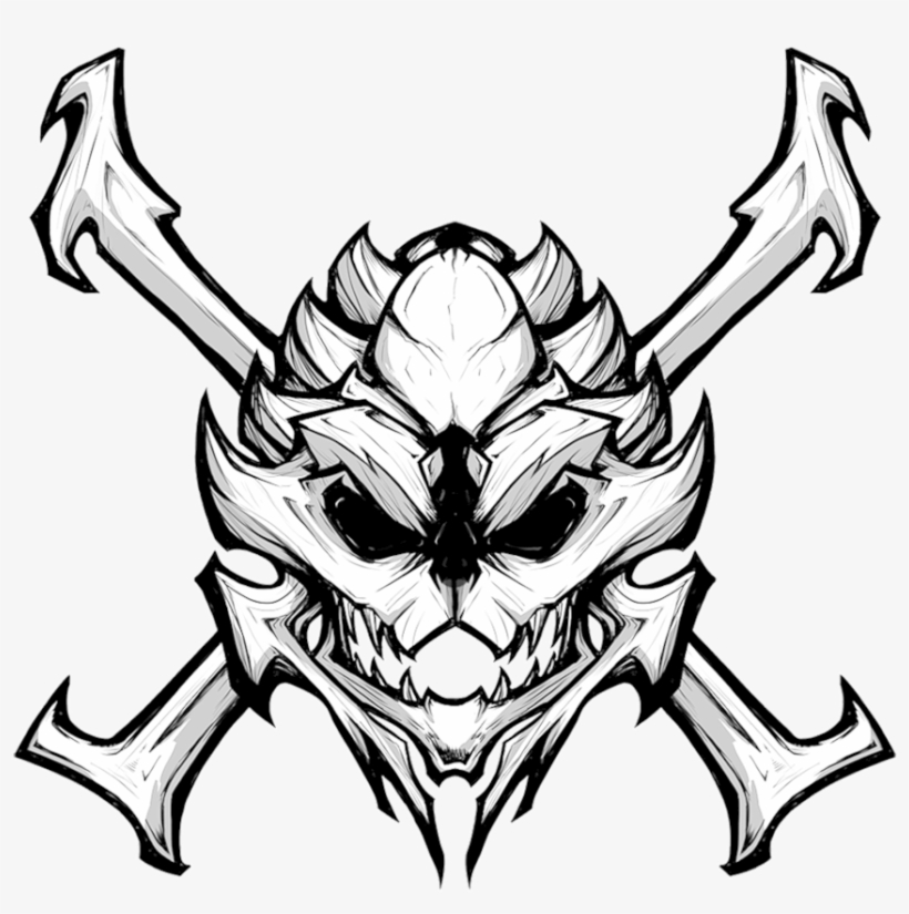Skull And Crossbones Png Transparent Background - Mass Effect Turian Skull, transparent png