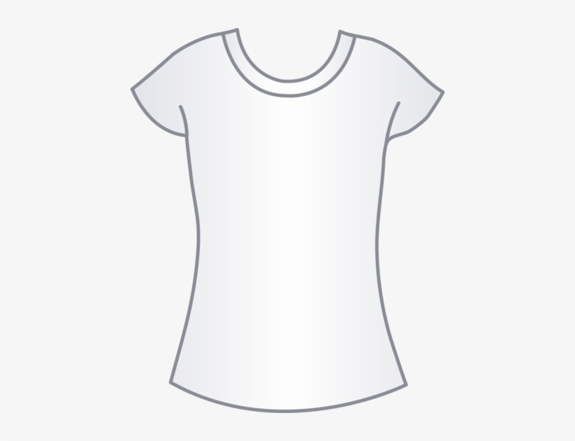Womens White T Shirt Template - T-shirt, transparent png