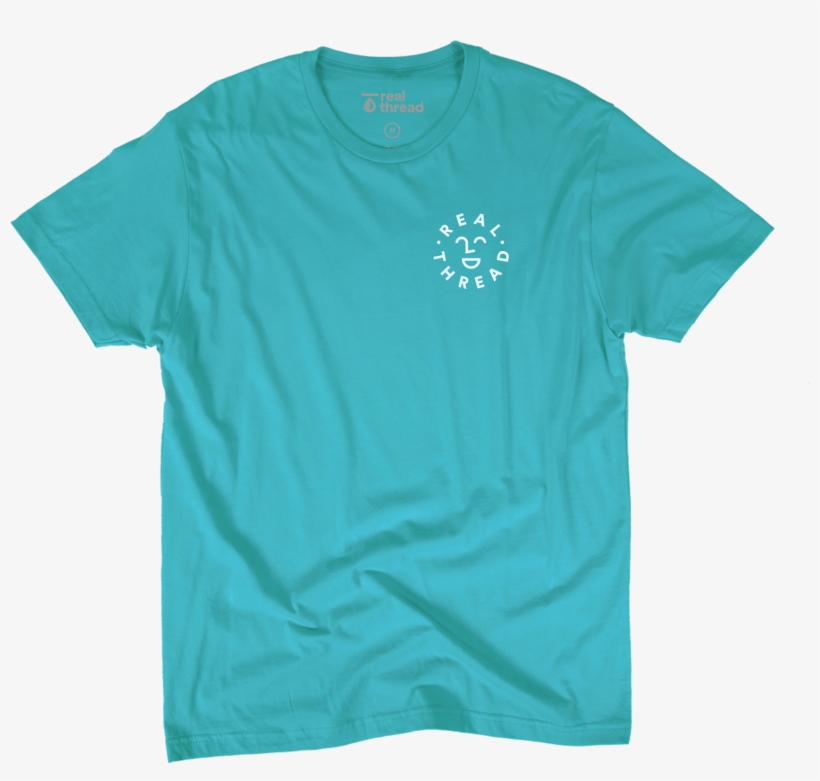 Next Level Apparel - Aqua Blue Tshirt Design, transparent png
