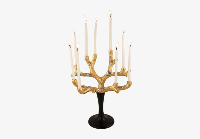 Tree Of Life Menorah - Aluminum Tree Of Life Hanukkah Menorah, transparent png