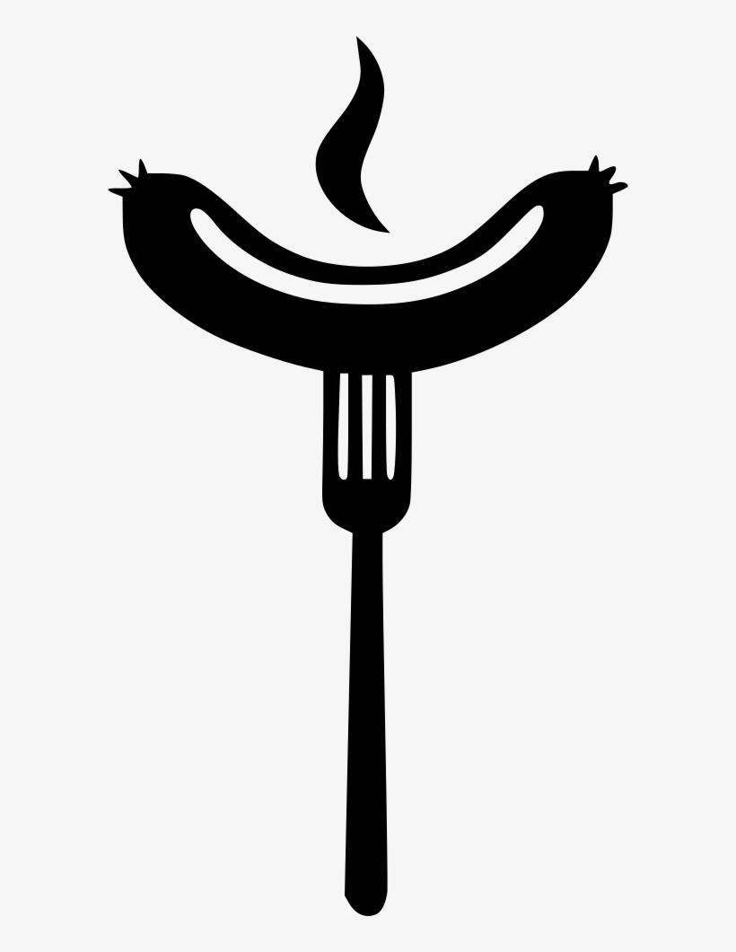 Grill Clipart Fork - Grilled Sausage Png, transparent png