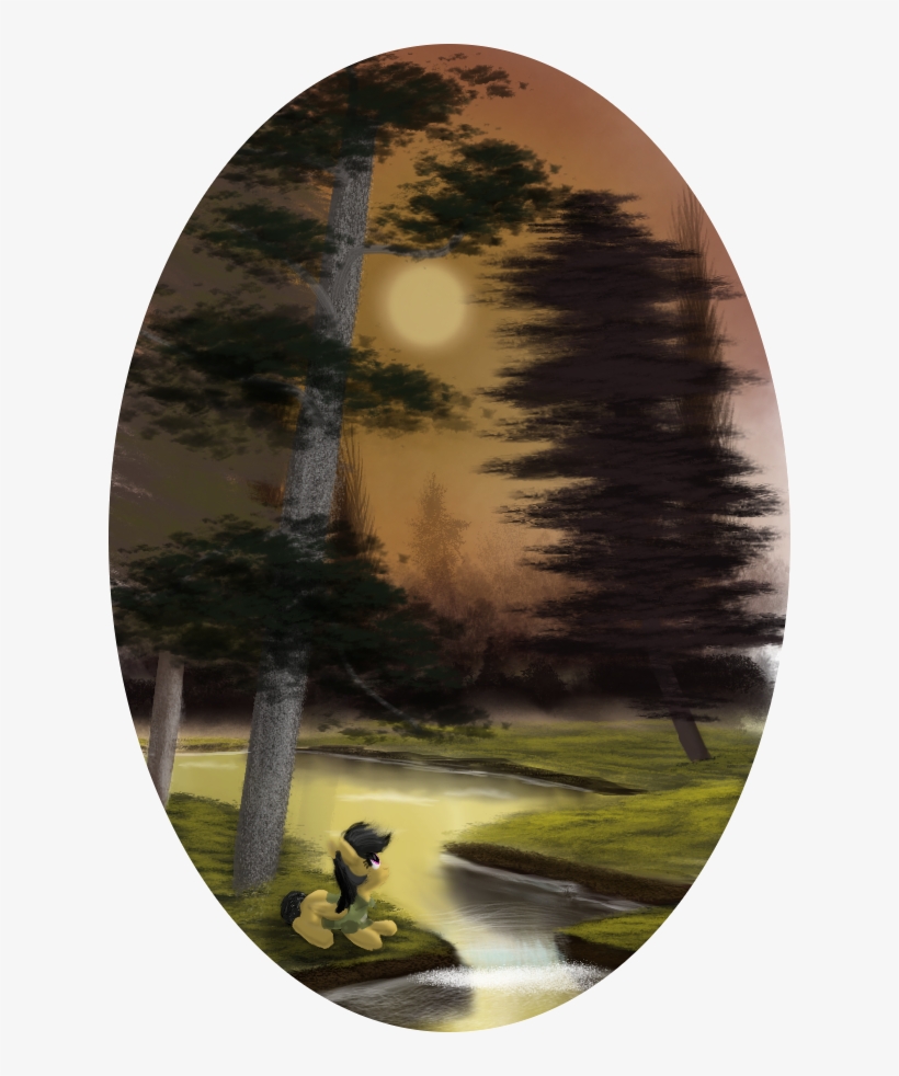 Evil-dec0y, Daring Do, Forest, Partial Background, - Painting, transparent png