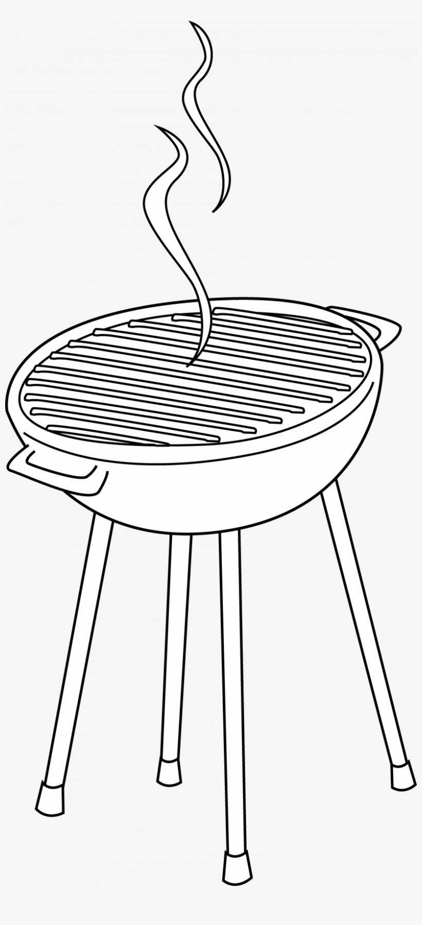 Barbeque Grill Clip Art Free - Grill Clip Art Black And White, transparent png