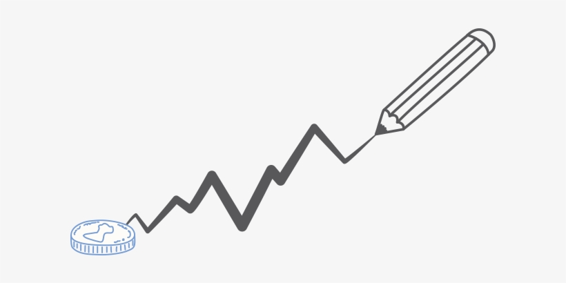 Increase Sales Illustration - Line Art, transparent png
