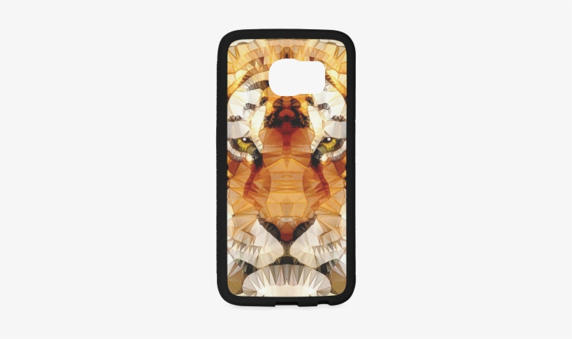 Abstract Tiger Rubber Case For Samsung Galaxy S6 Edge - Art, transparent png