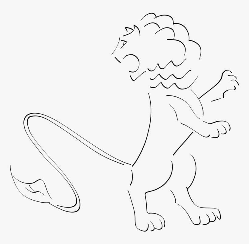 Lion Drawing Coloring Book Line Art Painting - Drawing, transparent png