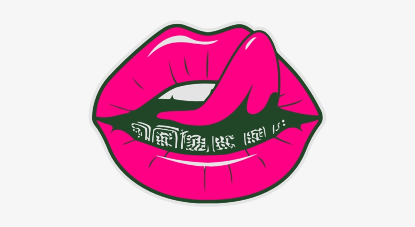 Like What You See Follow Me Dolls - Lips With Grillz Png, transparent png