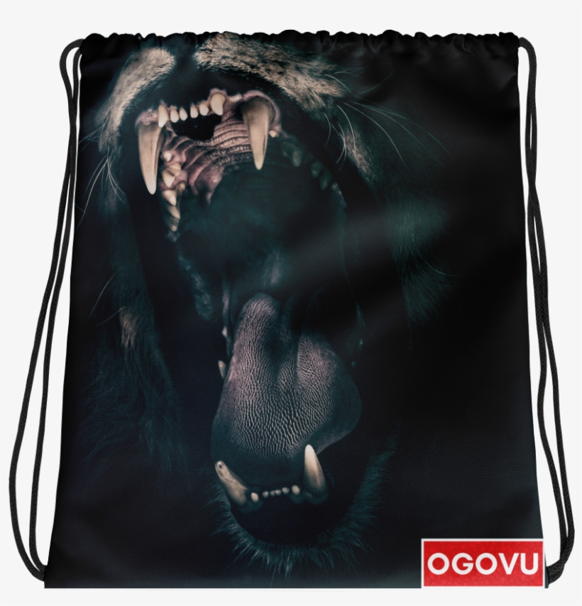 Lion's Roar Drawstring Bag - No One Can Break Me Down Quotes, transparent png