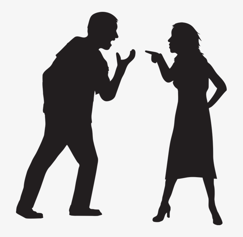 People Silhouette At Getdrawings - Arguing Silhouette, transparent png