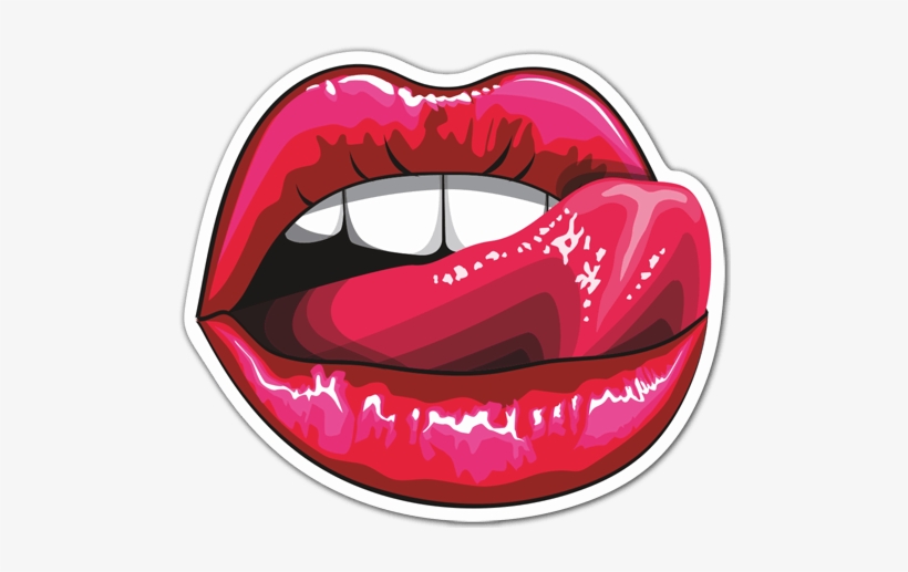 Car & Motorbike Stickers - Sexy Lips Transparent, transparent png