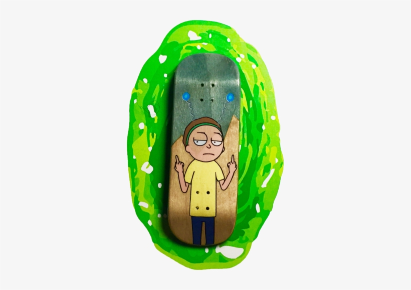 Alp Fingerboard - Morty Azul - Rick And Morty Fingerboard, transparent png