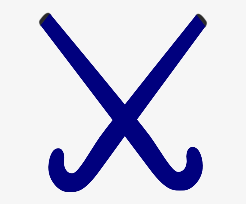 Hockey Sticks Blue Clip Art - Blue Field Hockey Clipart, transparent png
