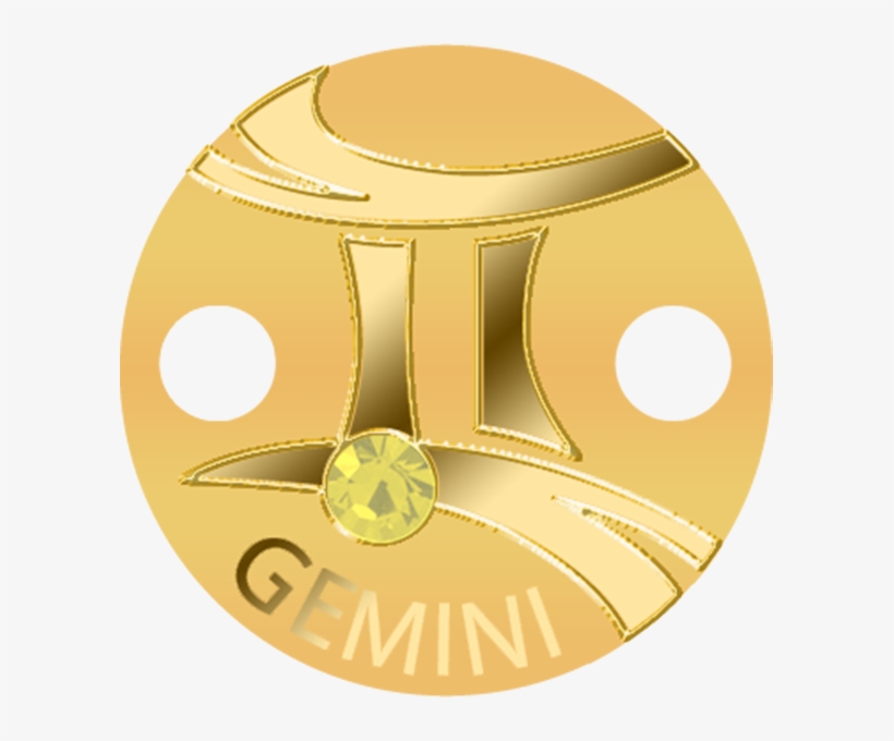 Niue 2017 5$ Zodiac Signs Pendant Gemini Proof Gold - Gold, transparent png