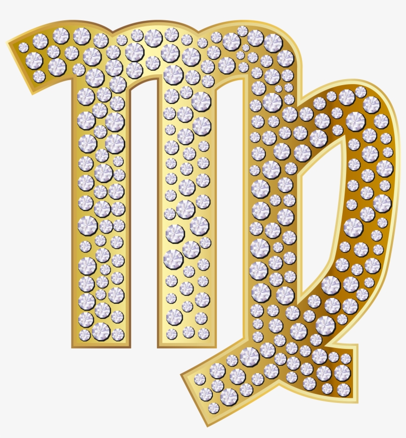 Zodiac Sign Clipart Virgo - Virgo Sign Diamond, transparent png