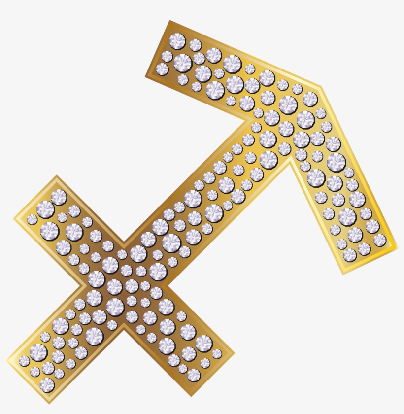 Sagittarius Zodiac Sign Gold Png Clip Art Image Gallery - Astrological Sign, transparent png