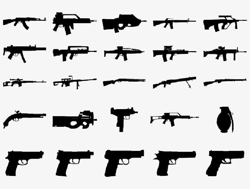 Mb Image/png - Gun Silhouettes, transparent png