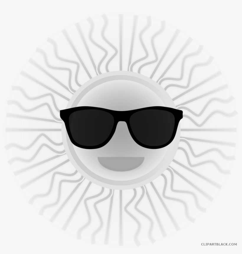 Sun With Sunglasses Clipart Sunglasses Clip Art - Sun With Sunglasses, transparent png