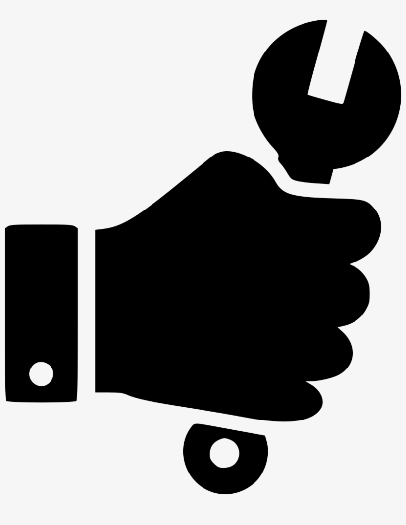 Wrench Clipart Service Icon - Hand With Tool Icon, transparent png