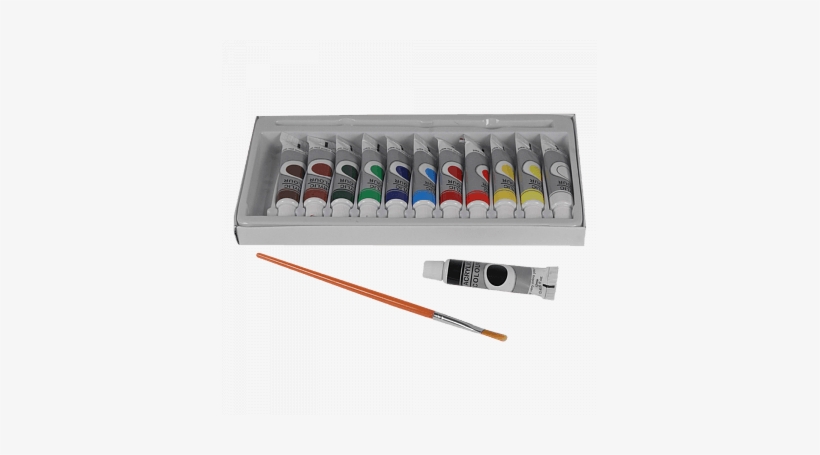 Basic Kid Arts Acrylic Color With 1 Free Brush, 12 - Color, transparent png