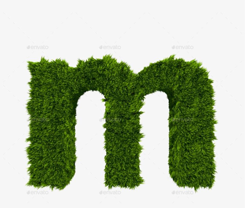 M - Grass Letter M Transparent, transparent png