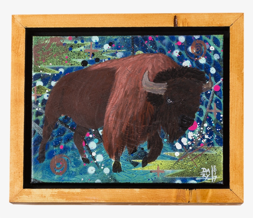 Buffalo Painting - Bison, transparent png
