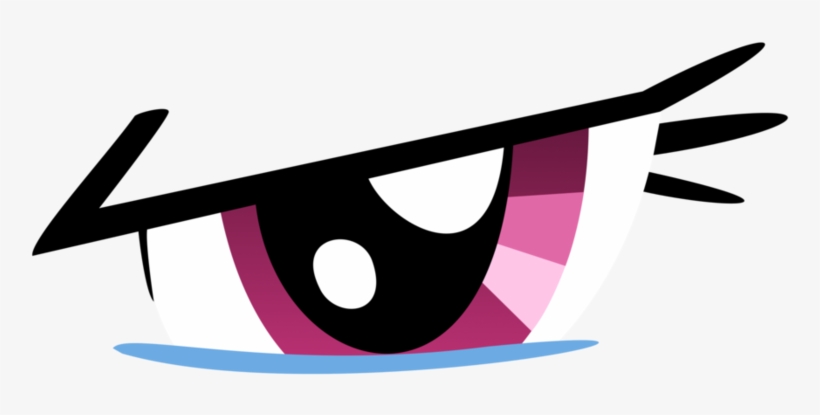 Brown Eyes Clipart Angry Eye - Mlp Rainbow Dash Eyes, transparent png