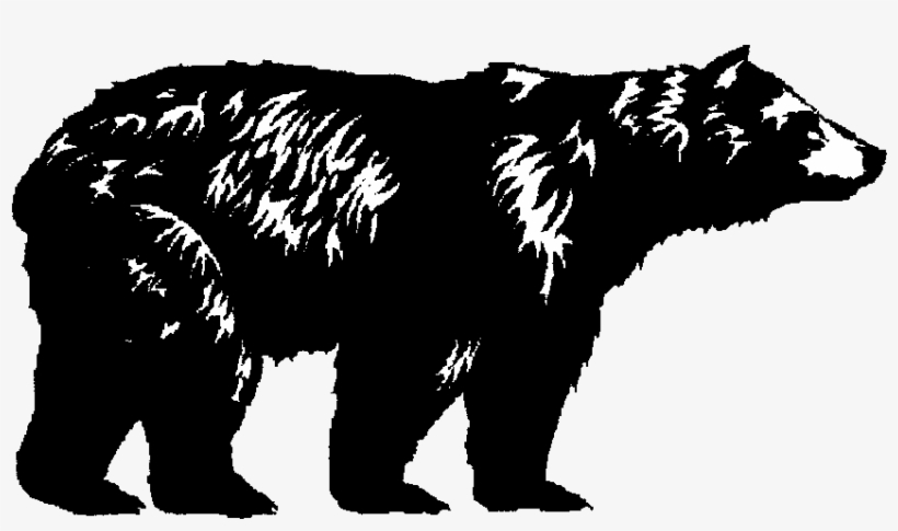 Clipart Resolution 1010*633 - Black Bear Silhouette Transparent, transparent png
