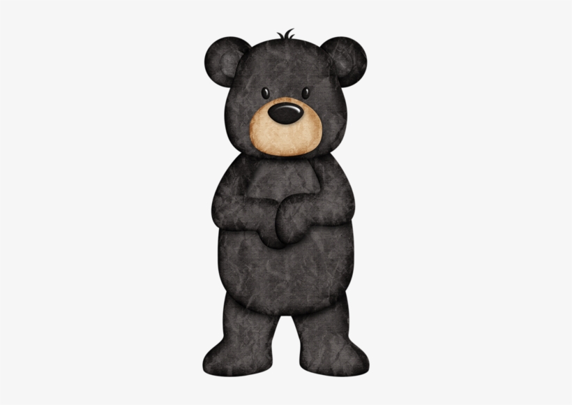 Jss Happycamper Black Png Pinterest Jsshappycamperblack - Black Bear Clipart Cute, transparent png
