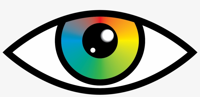 Brown Eyes Clipart Graphic Clipart - Rainbow Eye Clipart, transparent png