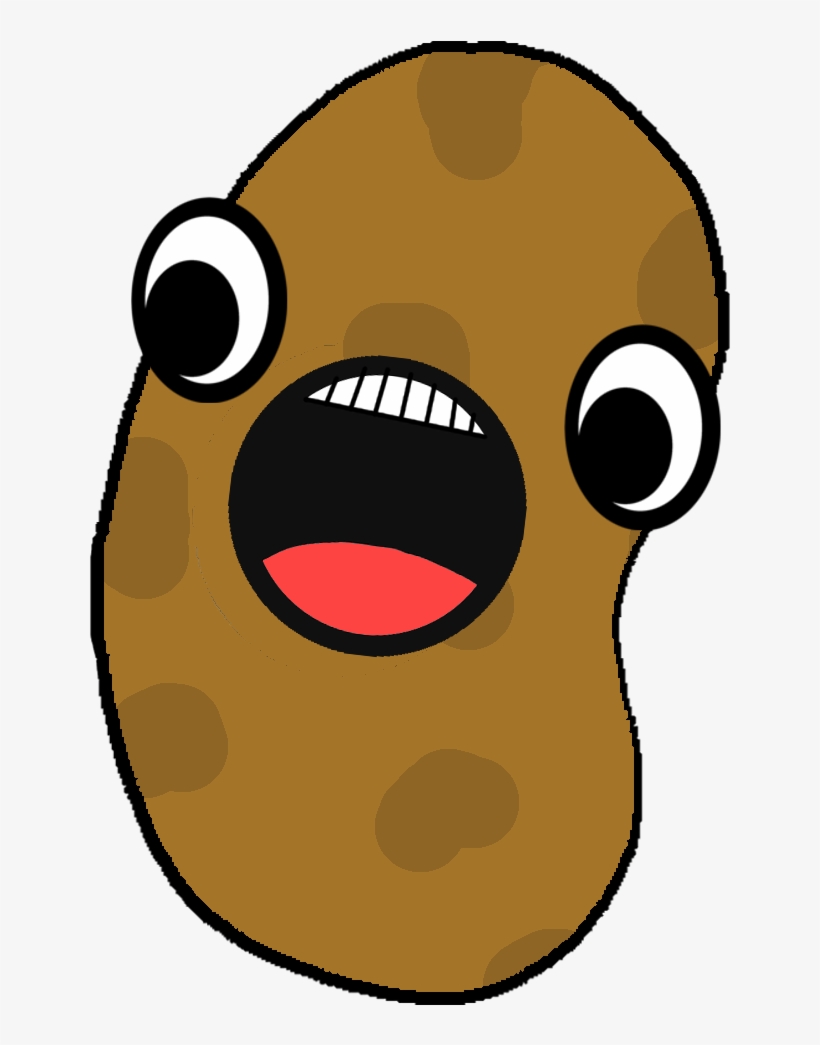Weird Cartoonish Spotted Dude With Weird Eyes - Cartoon Potato Transparent, transparent png