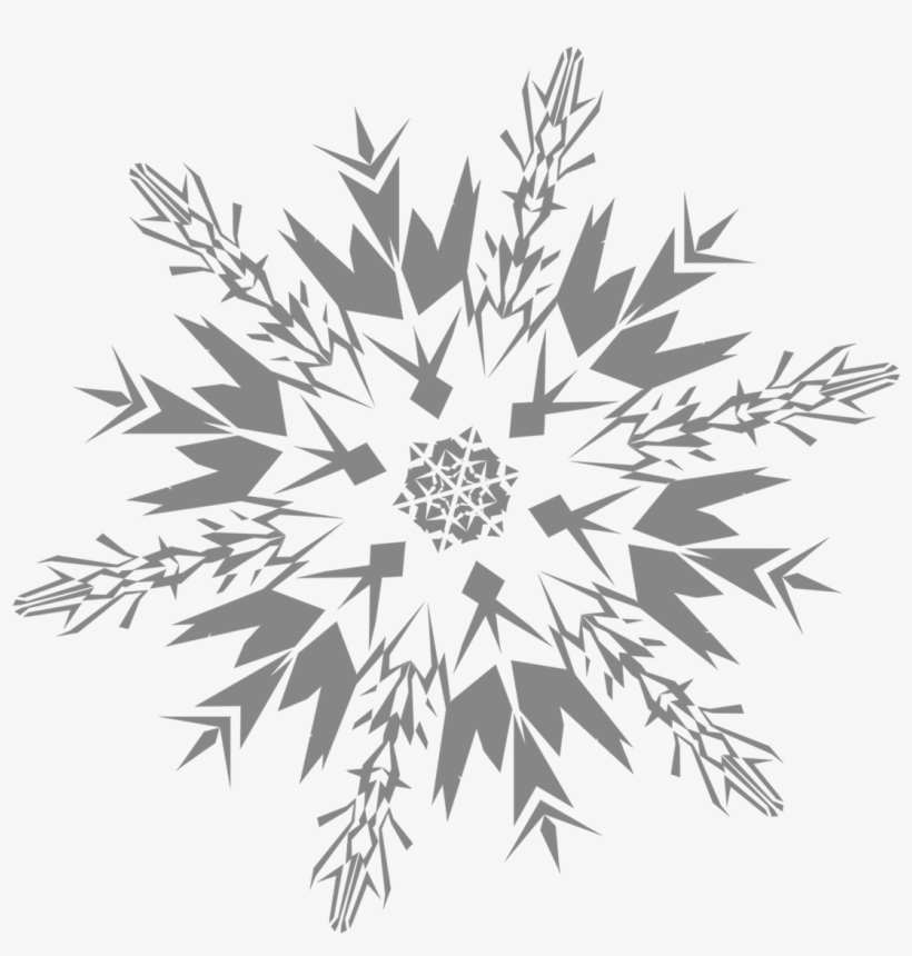 Snowflakes Png7585 - Blue Snowflake Png, transparent png
