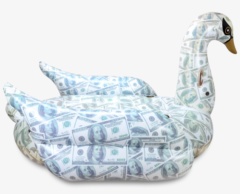 $100 Bill Swan Pool Float - Money Swan Float, transparent png