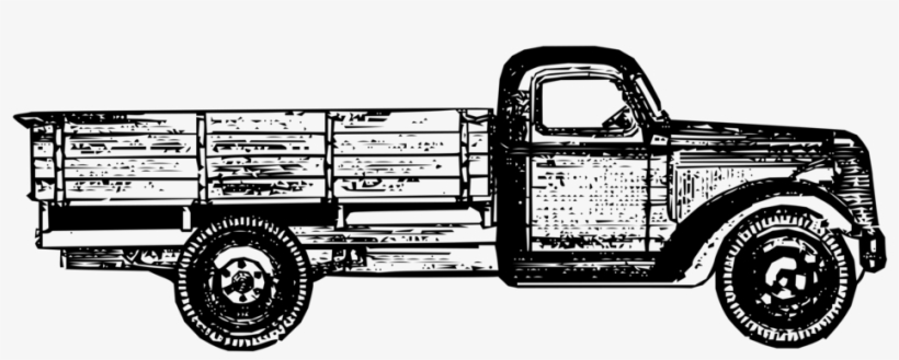 Pickup Truck Car Chevrolet Thames Trader - Vintage Truck Clip Art, transparent png