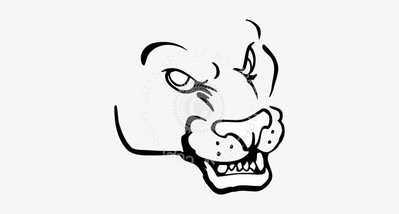 Panther Face - Drawing, transparent png