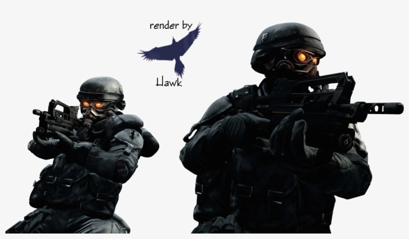 Killzone 2 Helghast Render, transparent png