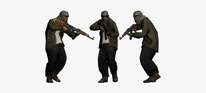 New Character Terrorist For Gta San Andreas, transparent png
