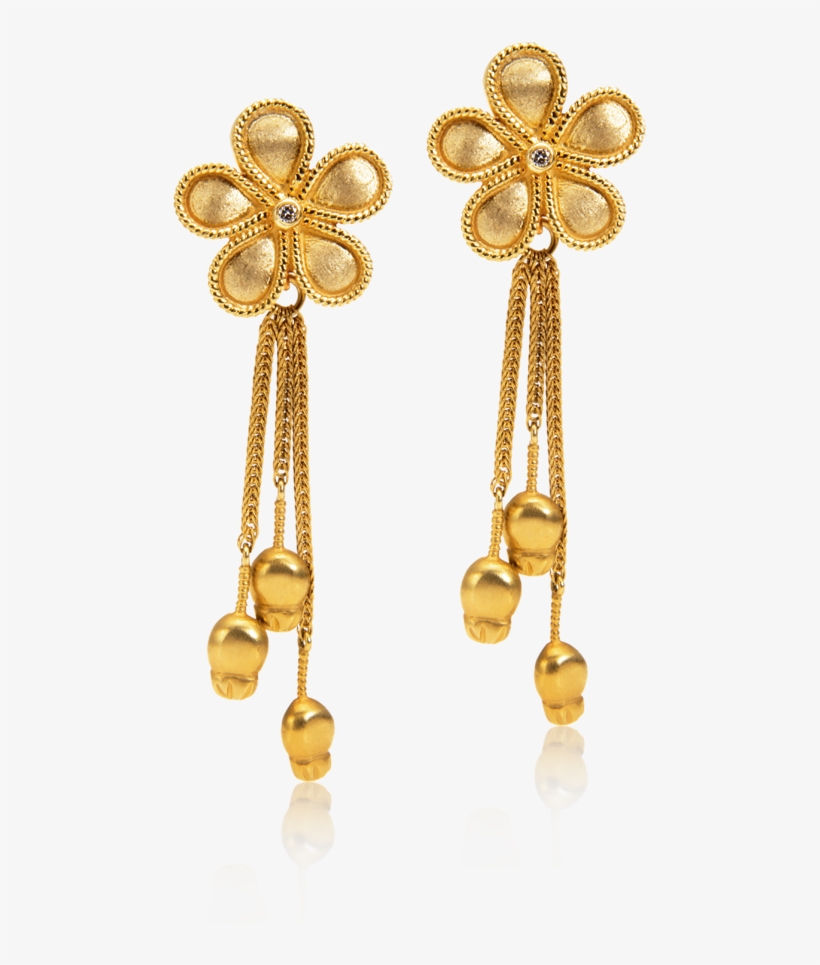 Daisy Earrings, transparent png
