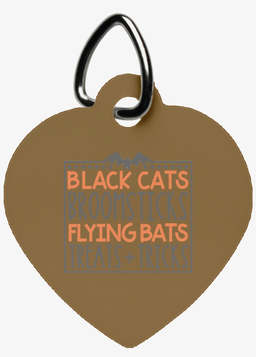 Black Cats Broomsticks Heart Pet Tag- Pets, transparent png