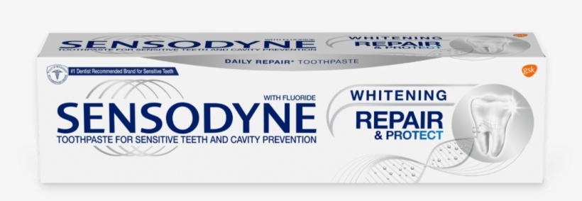 'sensodyne Repair And Protect Toothpaste In Whitening, transparent png