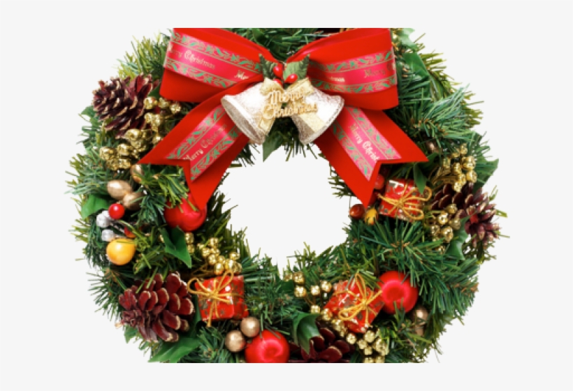 Christmas Wreath Clipart, transparent png