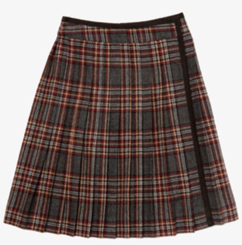 Brown Schoolgirl Skirt Polyvore Moodboard Filler, transparent png