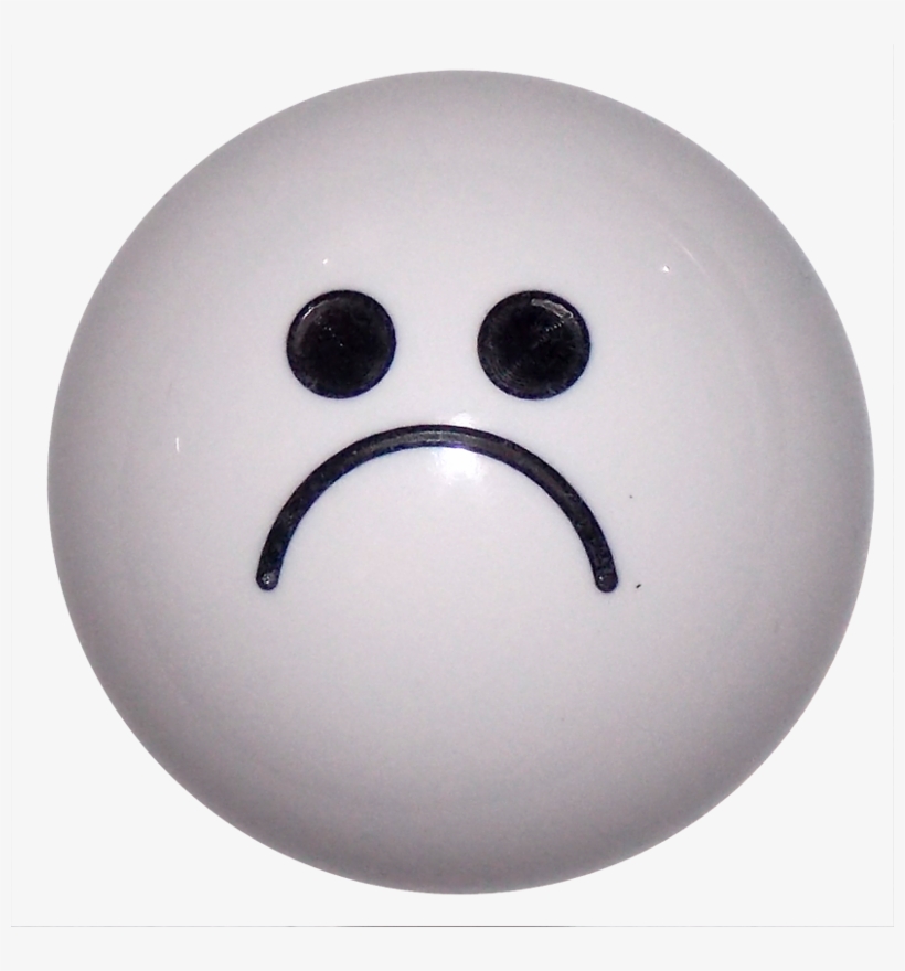 Sad Face White Shift Knob, transparent png