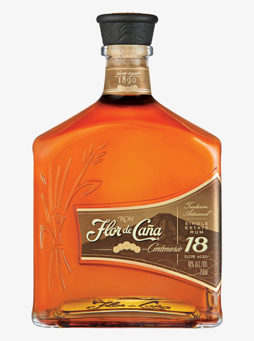 Flor De Cana Centenario Gold 18 Rum, transparent png