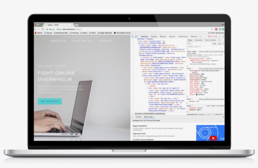 Otis Website Code, transparent png