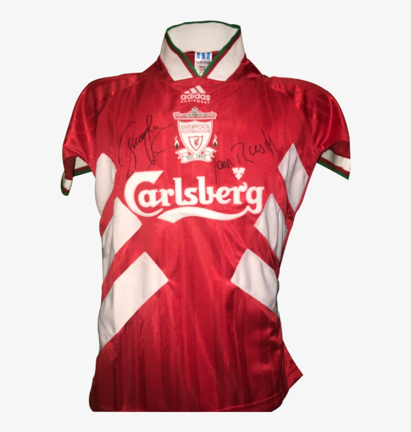 Steven Gerrard Ian Rush Signed Liverpool Jersey, transparent png