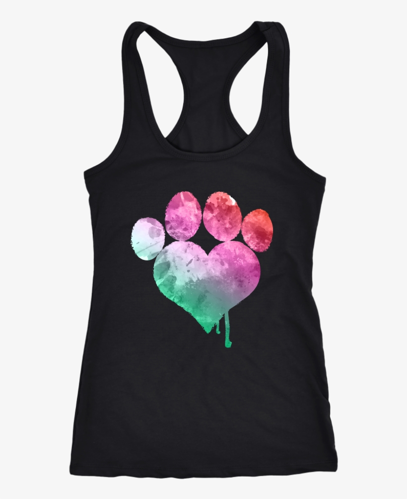 Love Dogs Paw Women's Racerback Tank, transparent png